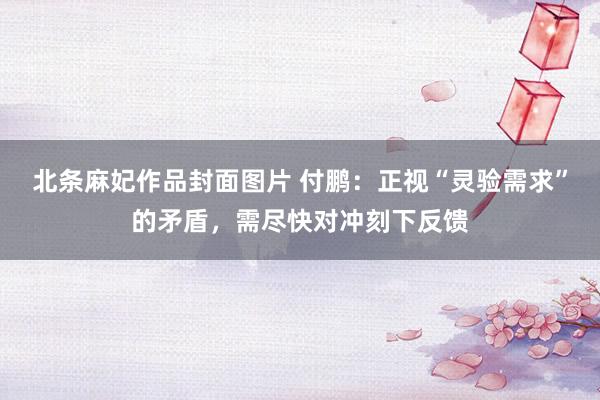 北条麻妃作品封面图片 付鹏：正视“灵验需求”的矛盾，需尽快对冲刻下反馈