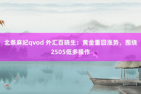 北条麻妃qvod 外汇百晓生：黄金重回涨势，围绕2505低多操作