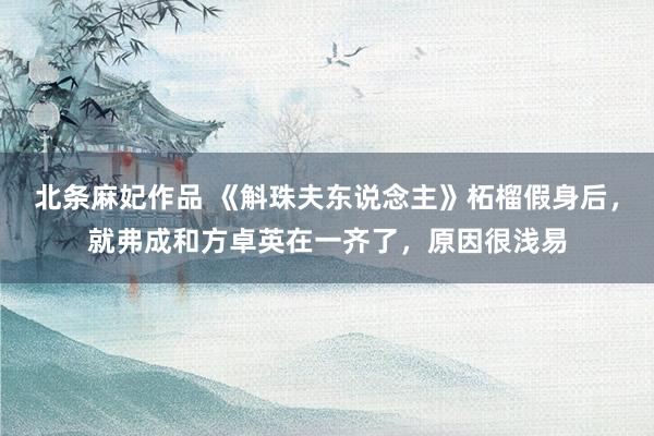 北条麻妃作品 《斛珠夫东说念主》柘榴假身后，就弗成和方卓英在一齐了，原因很浅易