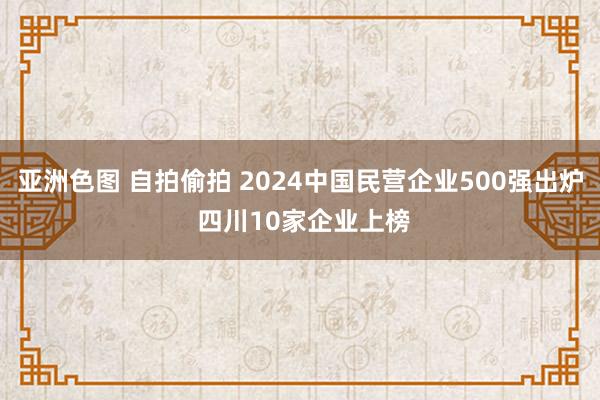 亚洲色图 自拍偷拍 2024中国民营企业500强出炉 四川10家企业上榜