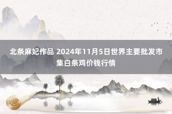 北条麻妃作品 2024年11月5日世界主要批发市集白条鸡价钱行情