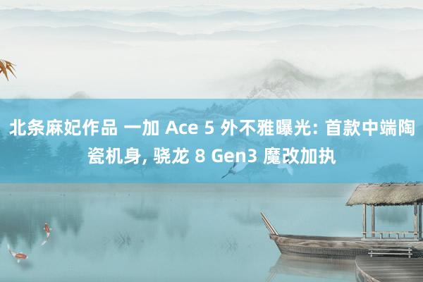 北条麻妃作品 一加 Ace 5 外不雅曝光: 首款中端陶瓷机身, 骁龙 8 Gen3 魔改加执