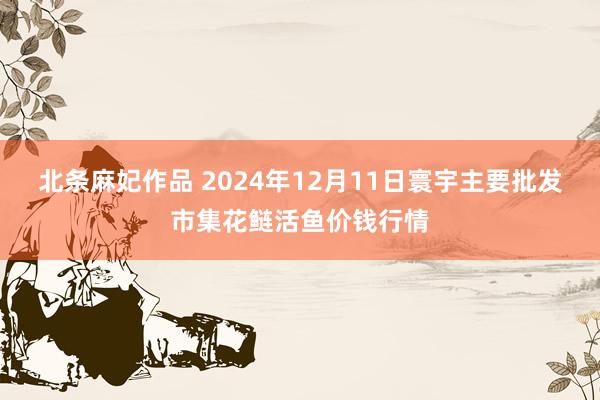 北条麻妃作品 2024年12月11日寰宇主要批发市集花鲢活鱼价钱行情