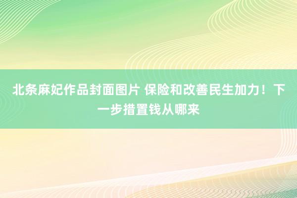 北条麻妃作品封面图片 保险和改善民生加力！下一步措置钱从哪来