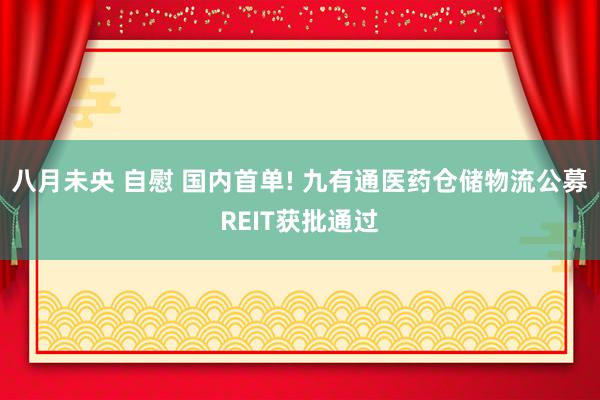 八月未央 自慰 国内首单! 九有通医药仓储物流公募REIT获批通过