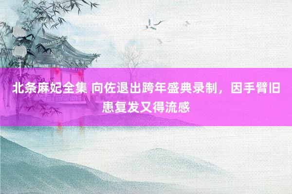 北条麻妃全集 向佐退出跨年盛典录制，因手臂旧患复发又得流感